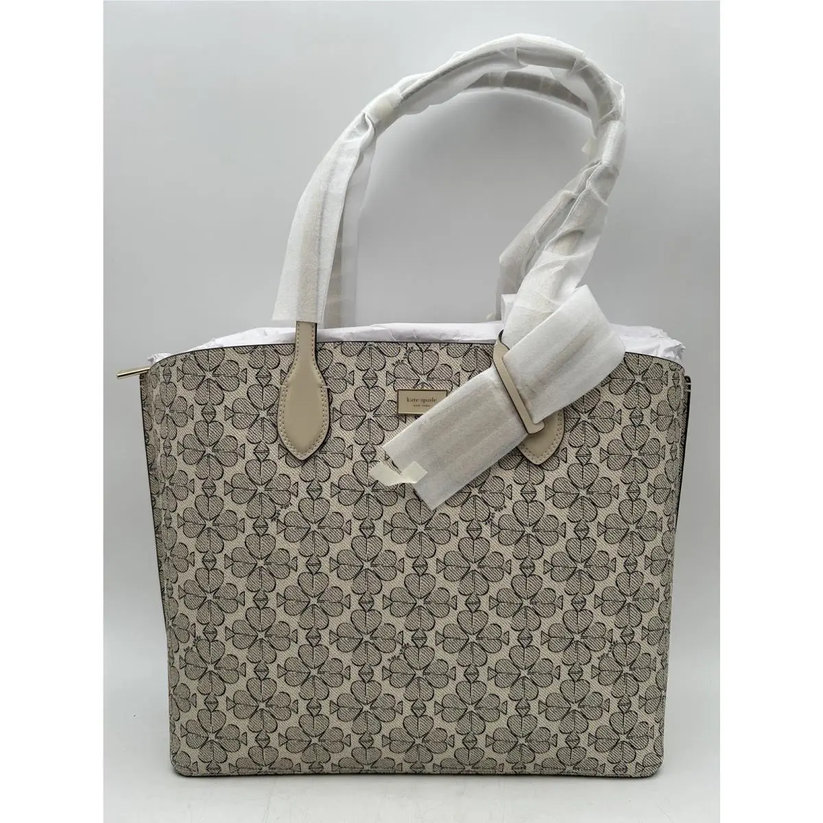 Kate Spade New York Suite Crossgrain Leather Large Work Tote - Neutral