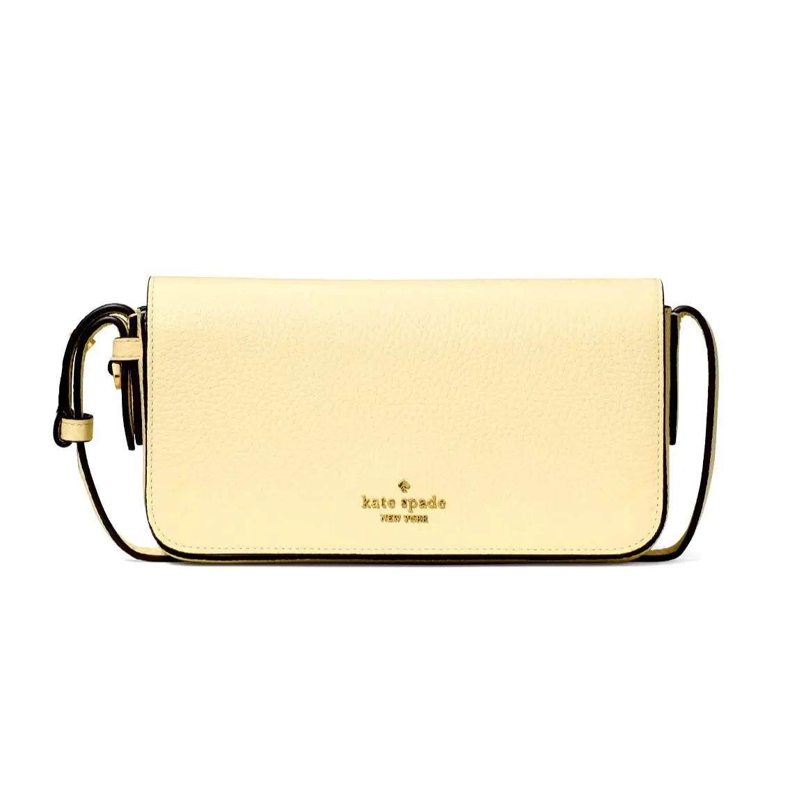 New Kate Spade Juliette Crossbody Bag Pebble Leather Lemon Fondant with Dust Bag