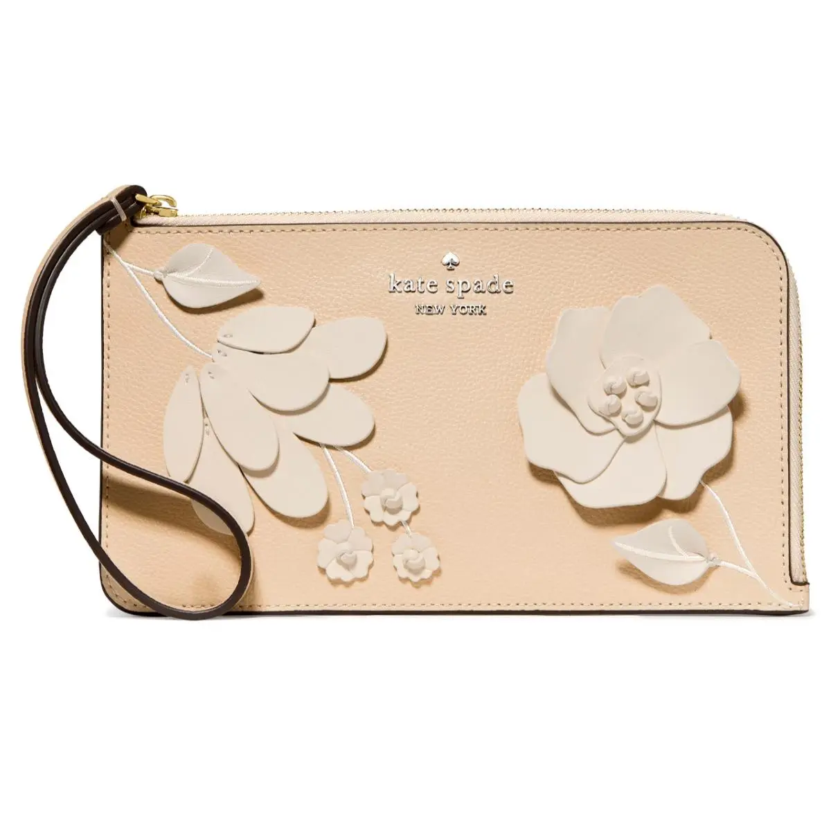 New Kate Spade Lucy Floral Wristlet Milk Glass Multi