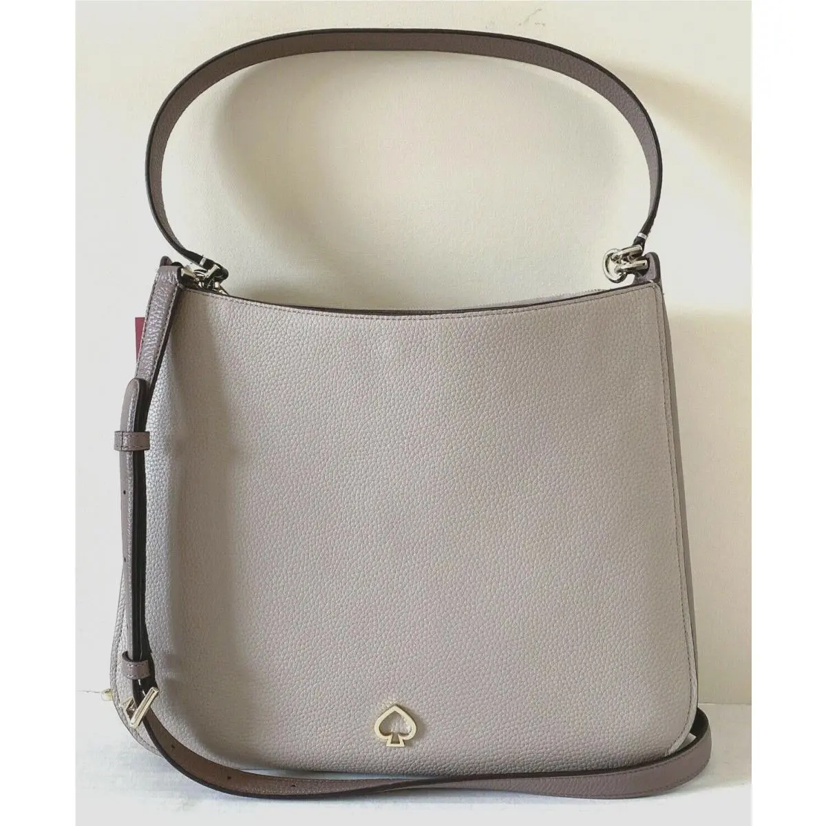 New Kate Spade Kailee Medium Double Compartment Shoulder Bag Neutral / Dust Bag