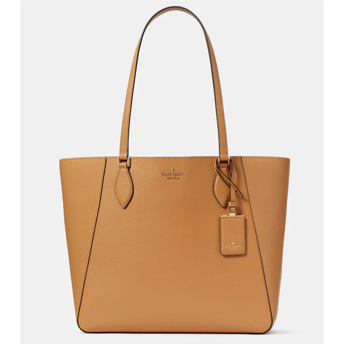 New Kate Spade Poppy Large Leather Tote Tiramisu Mousse with Dust Bag