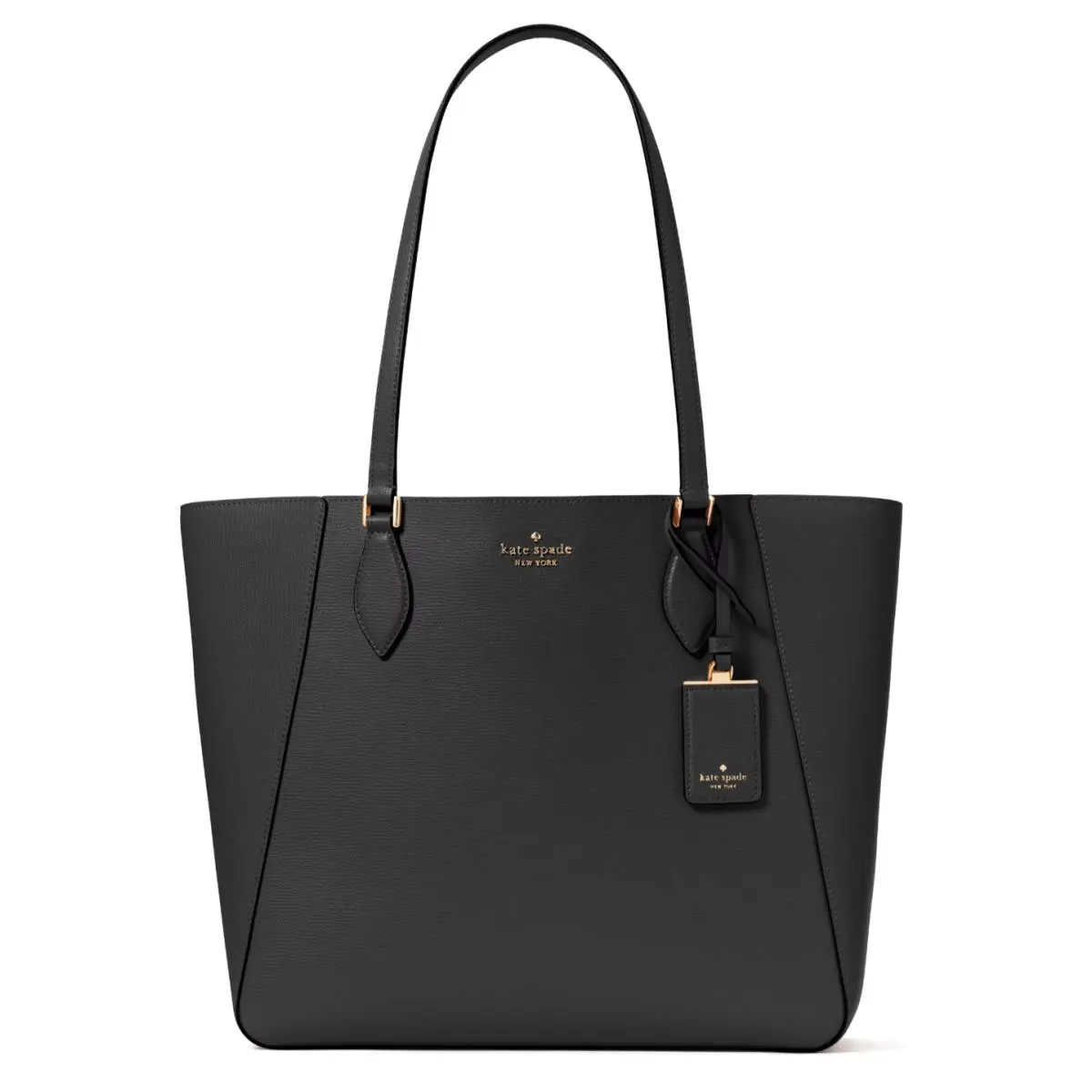 New Kate Spade Poppy Large Leather Tote Black with Dust Bag