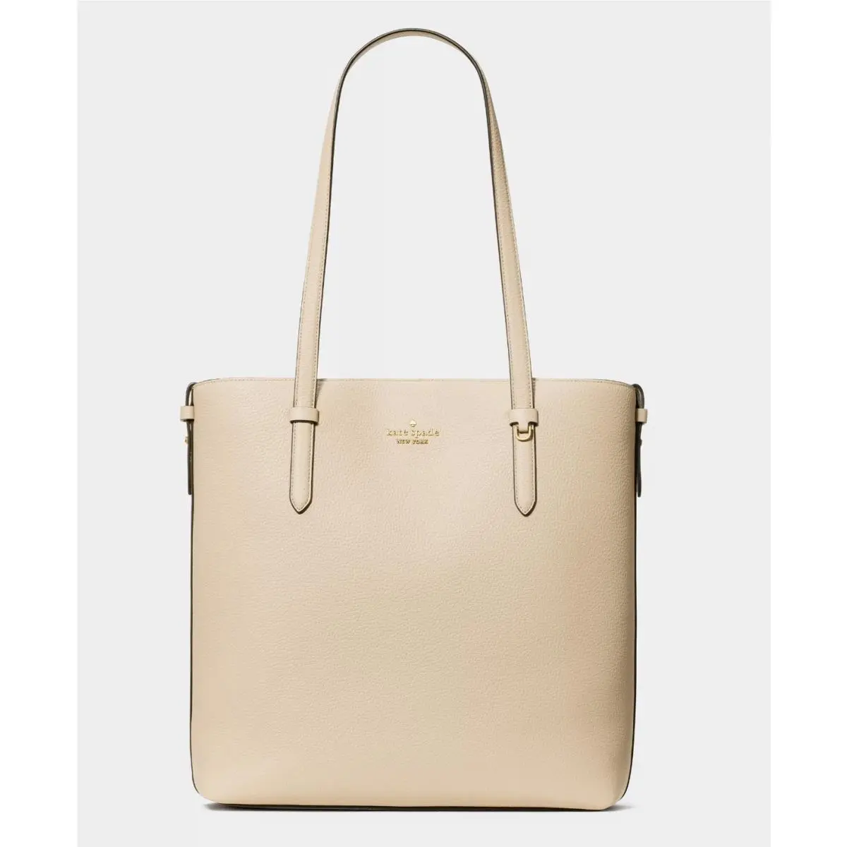 New Kate Spade Juliette Pebble Leather Medium Tote Light Sand