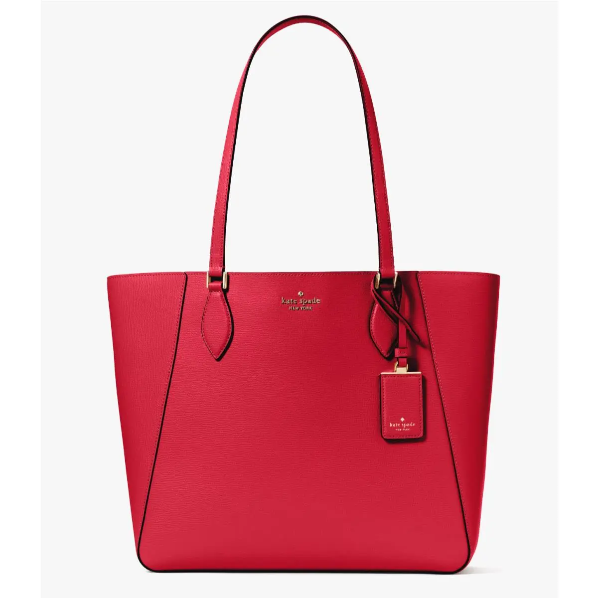 New Kate Spade Poppy Large Leather Tote Perfect Cherry with Dust Bag