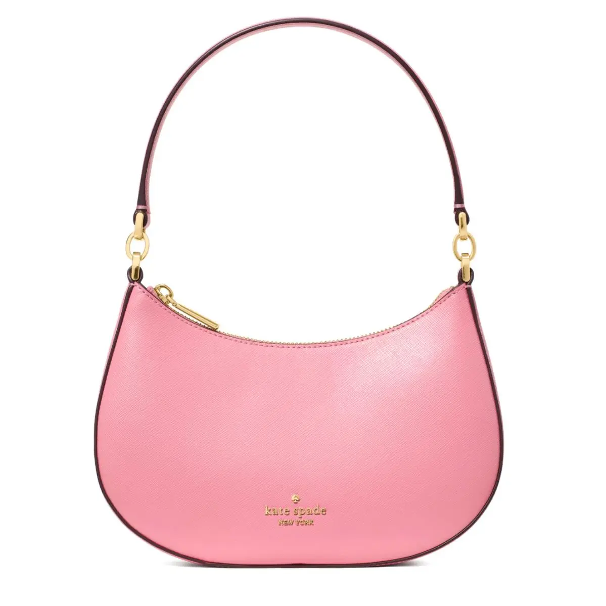 New Kate Spade Paige Shoulder Bag Saffiano Leather Grapefruit Soda with Dust Bag