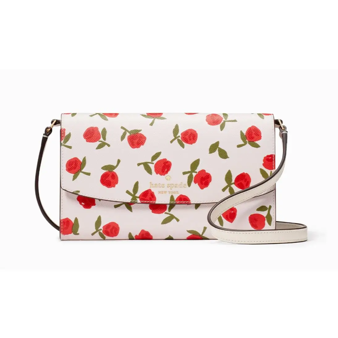 New Kate Spade Dana Small Flap Crossbody Saffiano Floral Multi
