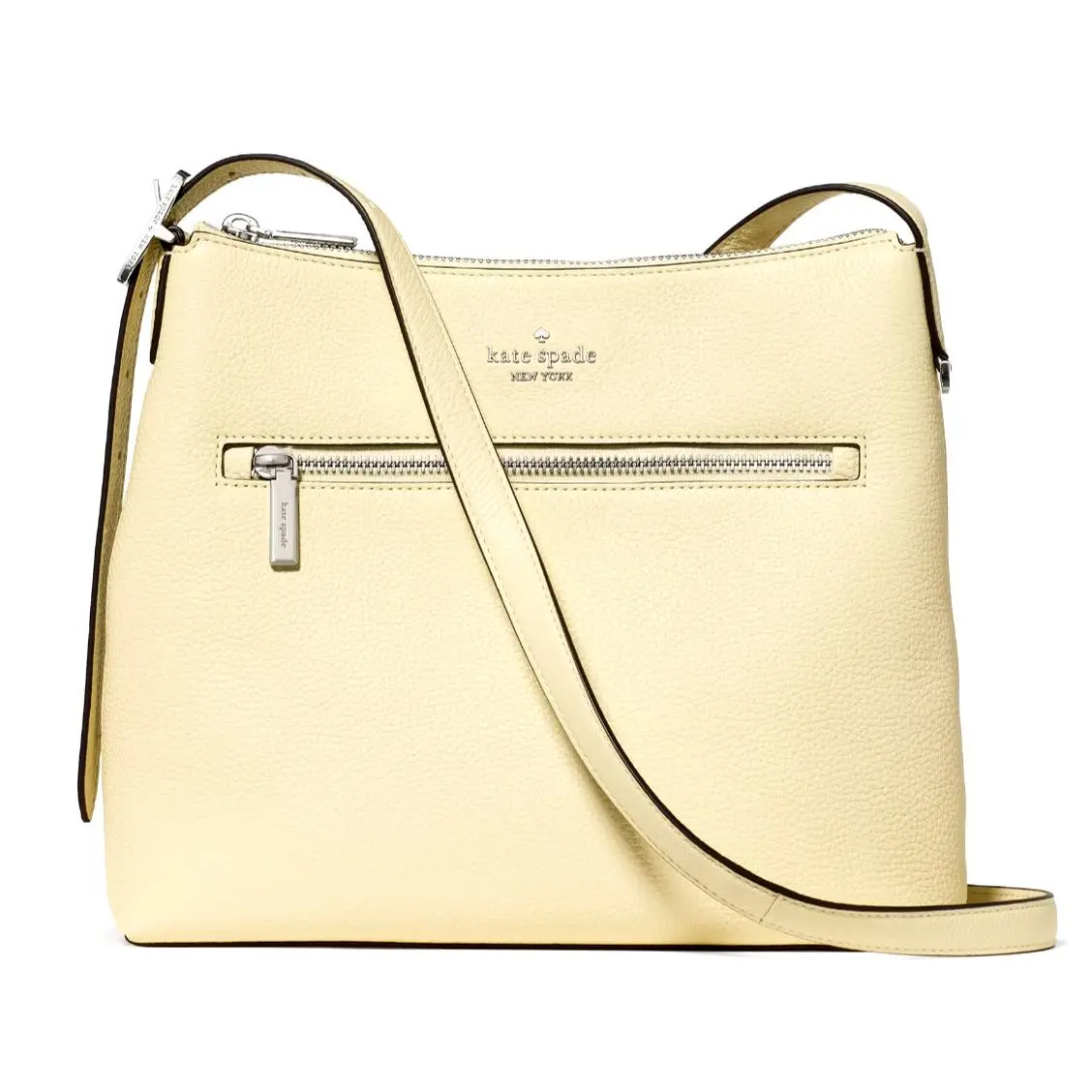 New Kate Spade 454 Large Swingpack Buckle Crossbody Lemon Fondant with Dust Bag