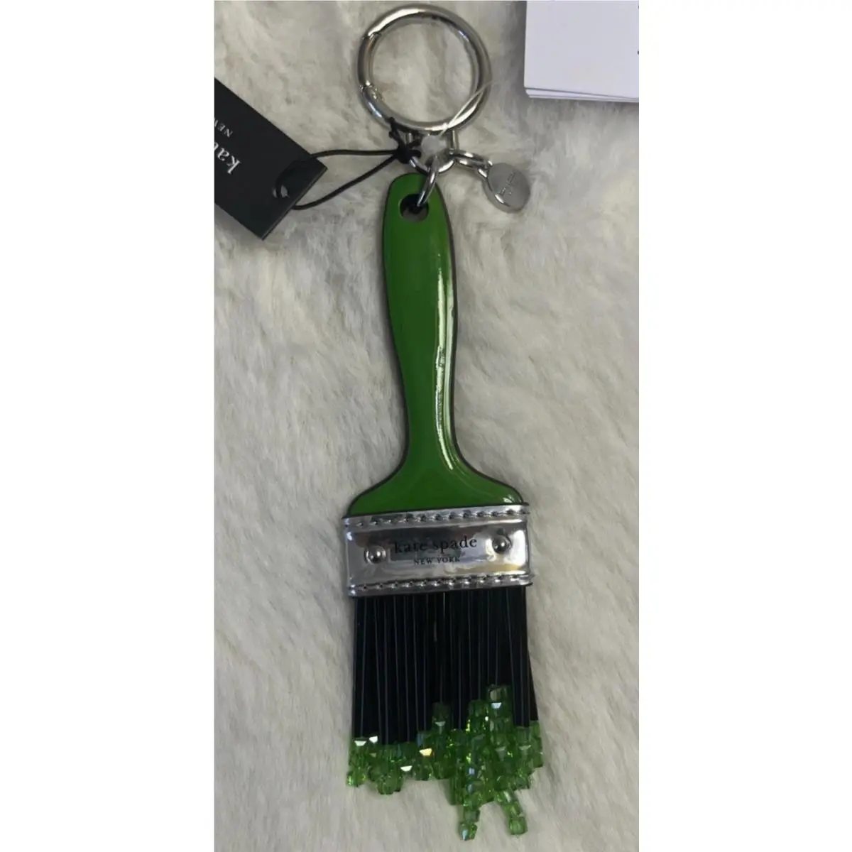Kate Spade Squeeze Art Painting Brush Key Fob Keychain Bag Charm Multi