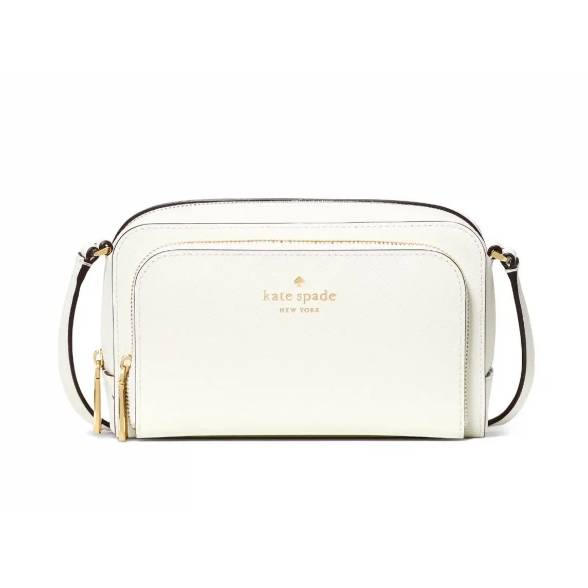 New Kate Spade Staci Mini Crossbody Bag Saffiano Meringue with Dust Bag
