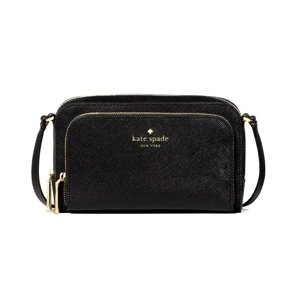New Kate Spade Staci Mini Crossbody Bag Saffiano Black with Dust Bag
