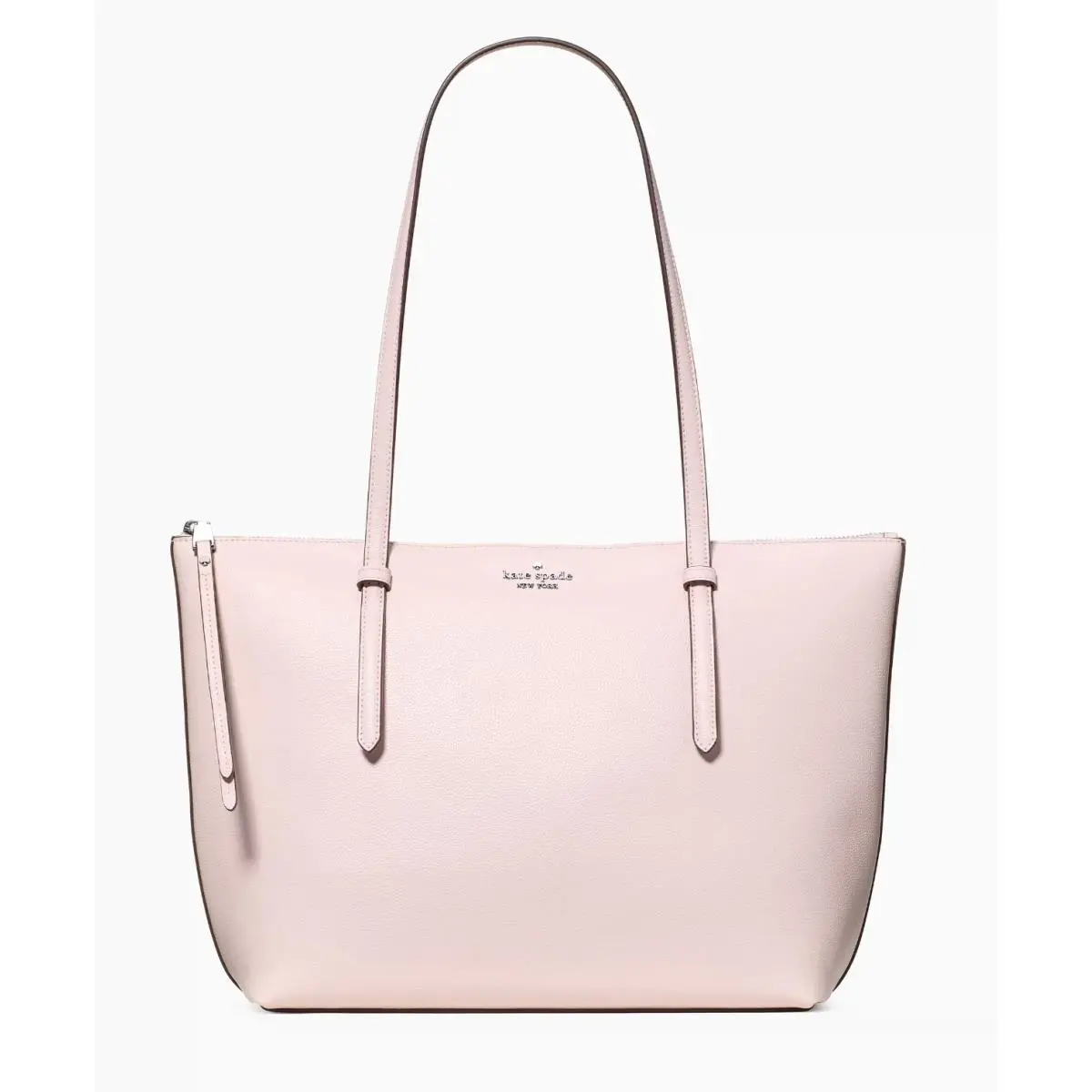New Kate Spade All Day Large Tote Delicate Pebble Leather Shimmer Pink