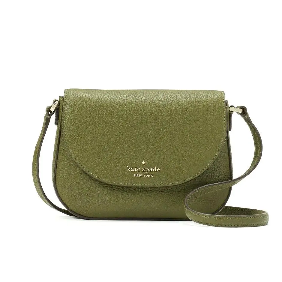 New Kate Spade Leila Mini Crossbody Pebble Leather Enchanted Green with Dust Bag