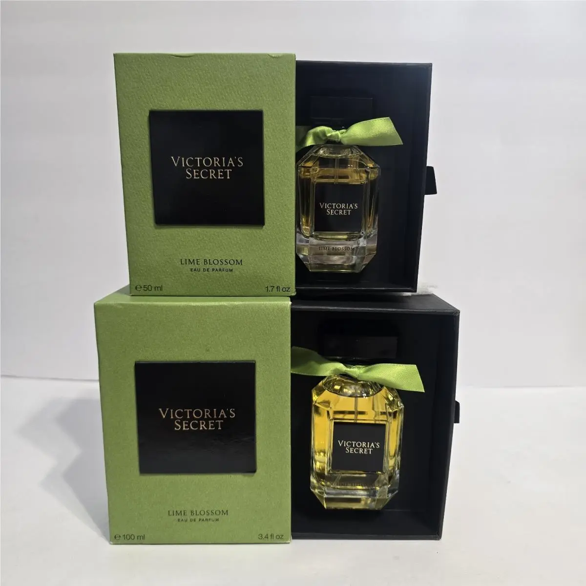 Lot Discontonued Victoria`s Secret Lime Blossom Perfume 3.4 1.7 FL OZ