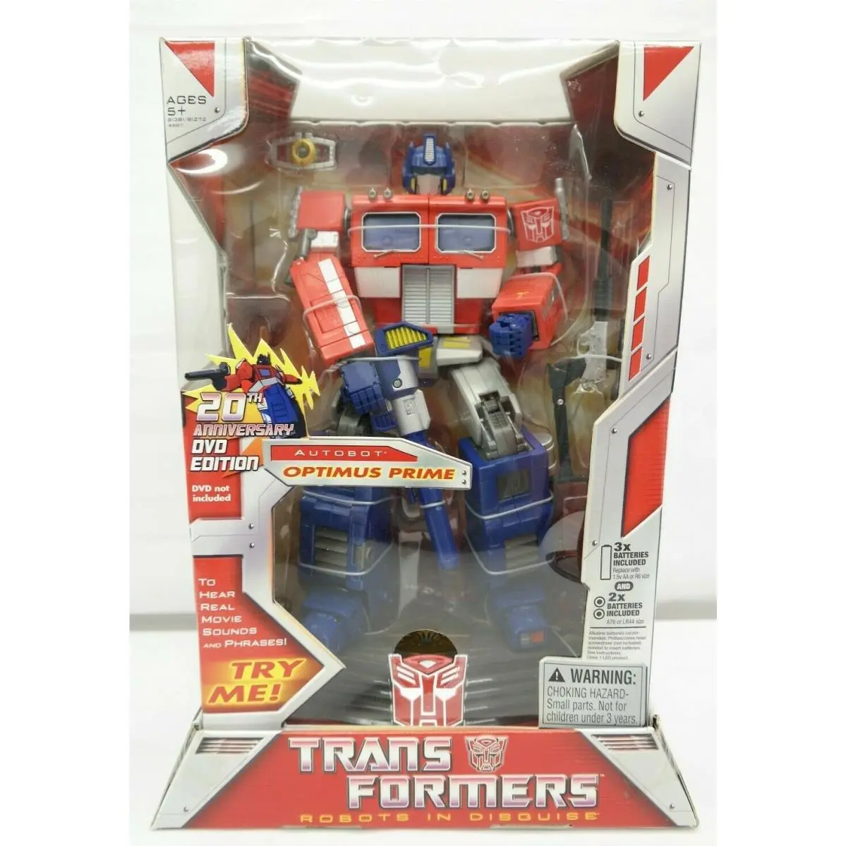 Transformers 20th Anniversary Optimus Prime Action Figure TY