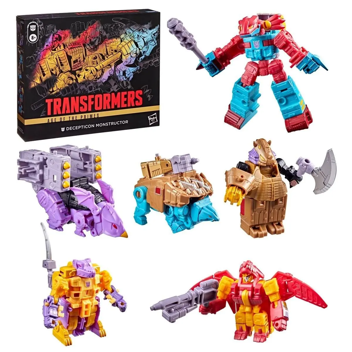 Transformers Age of The Primes Decepticon Monstructor Combiner Figure Set