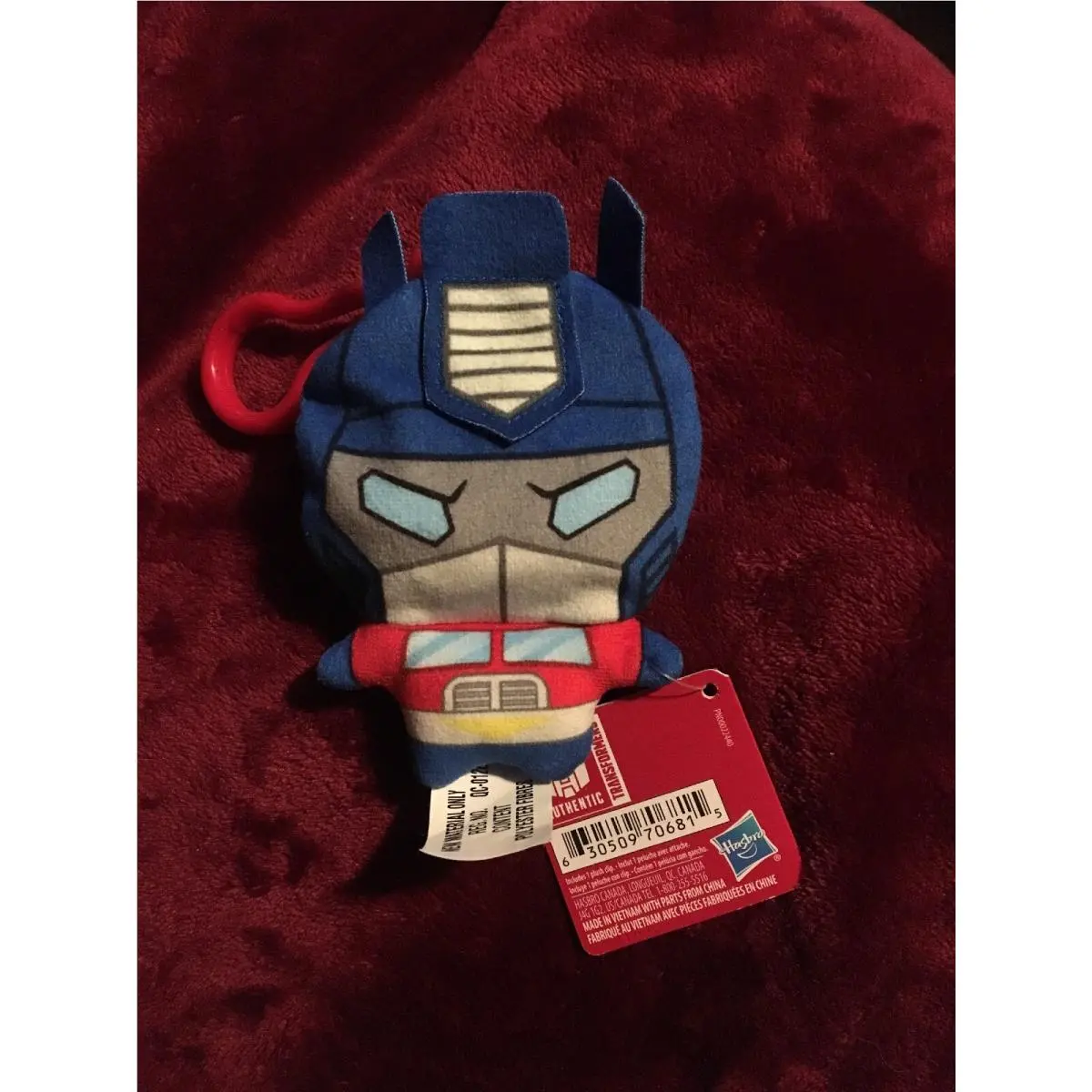 Transformers Clip Bots Optimus Prime Backpack Keycha