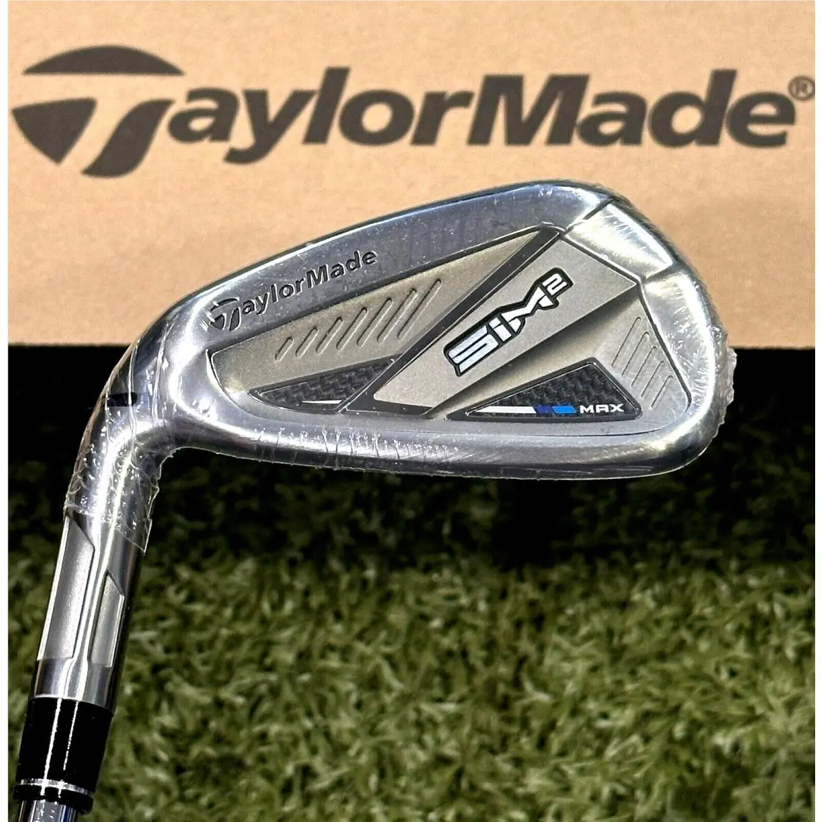 Taylormade SIM2 Max Iron Set Left Hand 5-PW AW Steel Kbs Max MT Stiff Flex LH