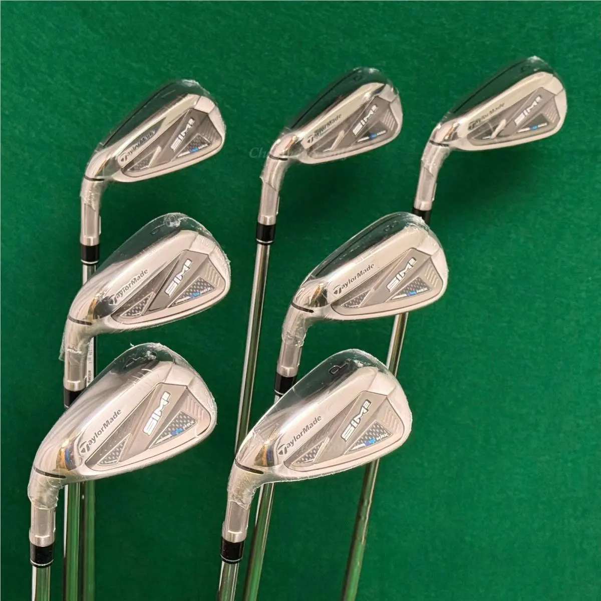 LH Taylormade SIM2 Max 5-AW Iron Set Factory Kbs Max MT 85 Steel Stiff