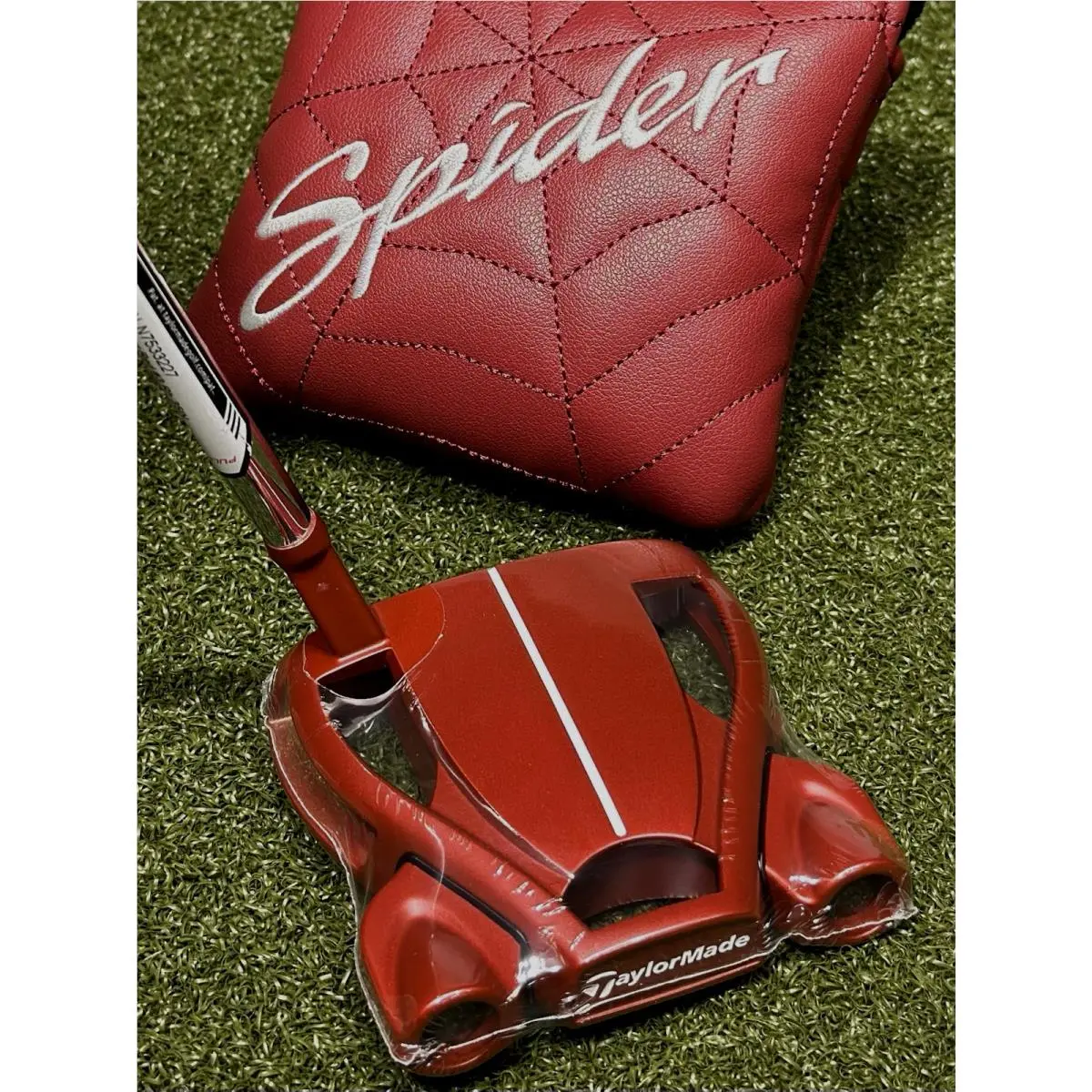 Taylormade Spider Red #3 Spider Red 3 Slant Neck Mallet Putter 35 Inch w/ Headcover RH