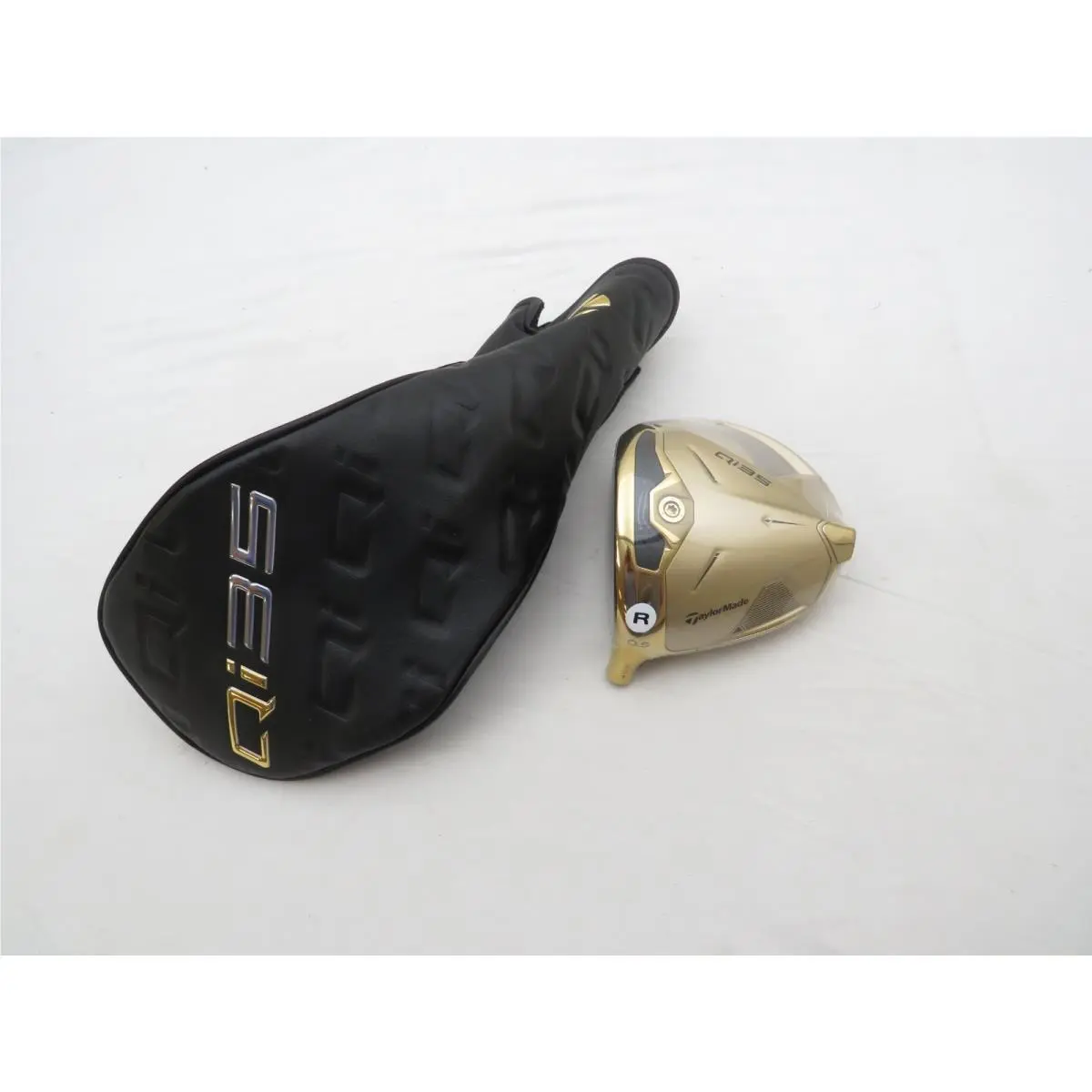 LH Taylormade Qi35 Designer Series Gold 10.5 Driver Head Only + HC