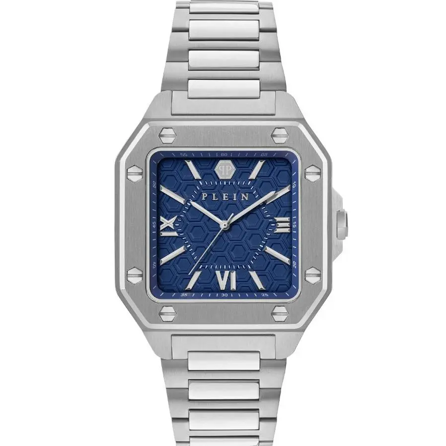 Philipp Plein Quartz Square Blue Dial Stainless Steel Men’s Watch PWYGA0126