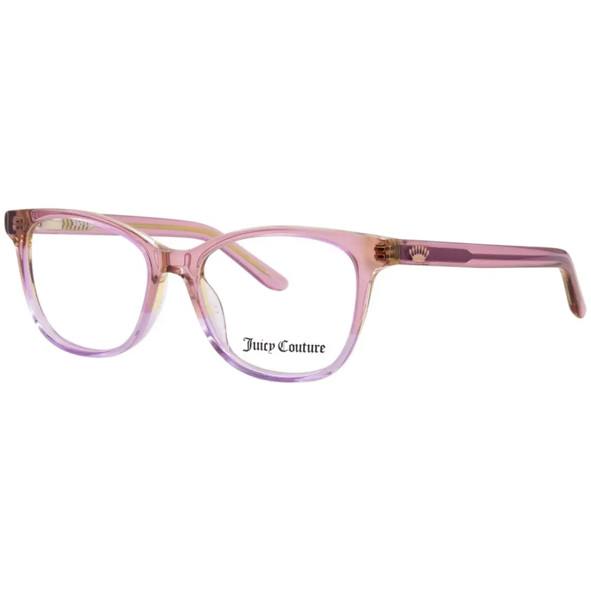 Juicy Couture JU-962 83W Eyeglasses Youth Kids Violeyell Violet Full Rim 49mm