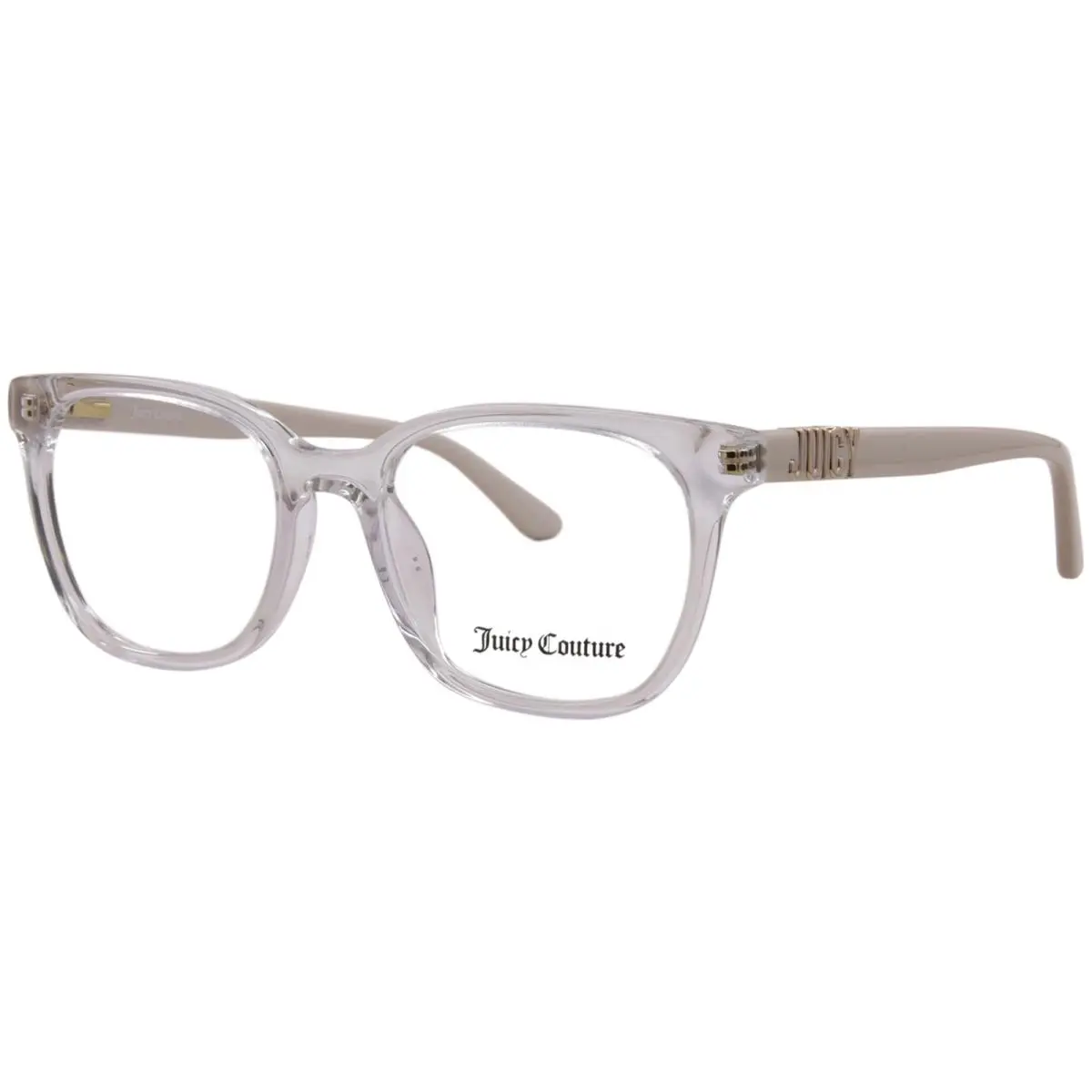 Juicy Couture JU-265 900 Eyeglasses Women`s Crystal Full Rim Square Shape 52mm