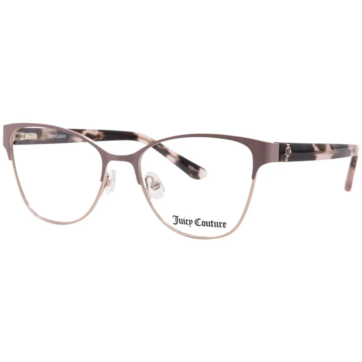 Juicy Couture JU-259/G 8KJ Eyeglasses Women`s Matte Pink Full Rim Cat Eye 52mm