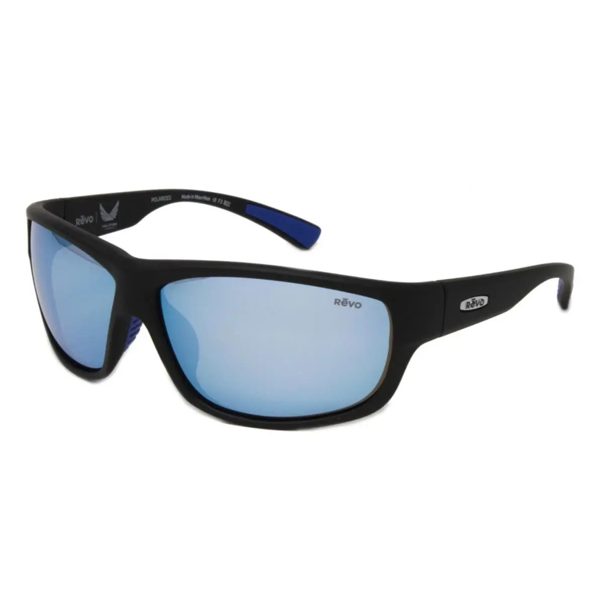 Revo Men`s Sunglasses Caper RE1092 01BL Matte Black Polarized Lens 66mm
