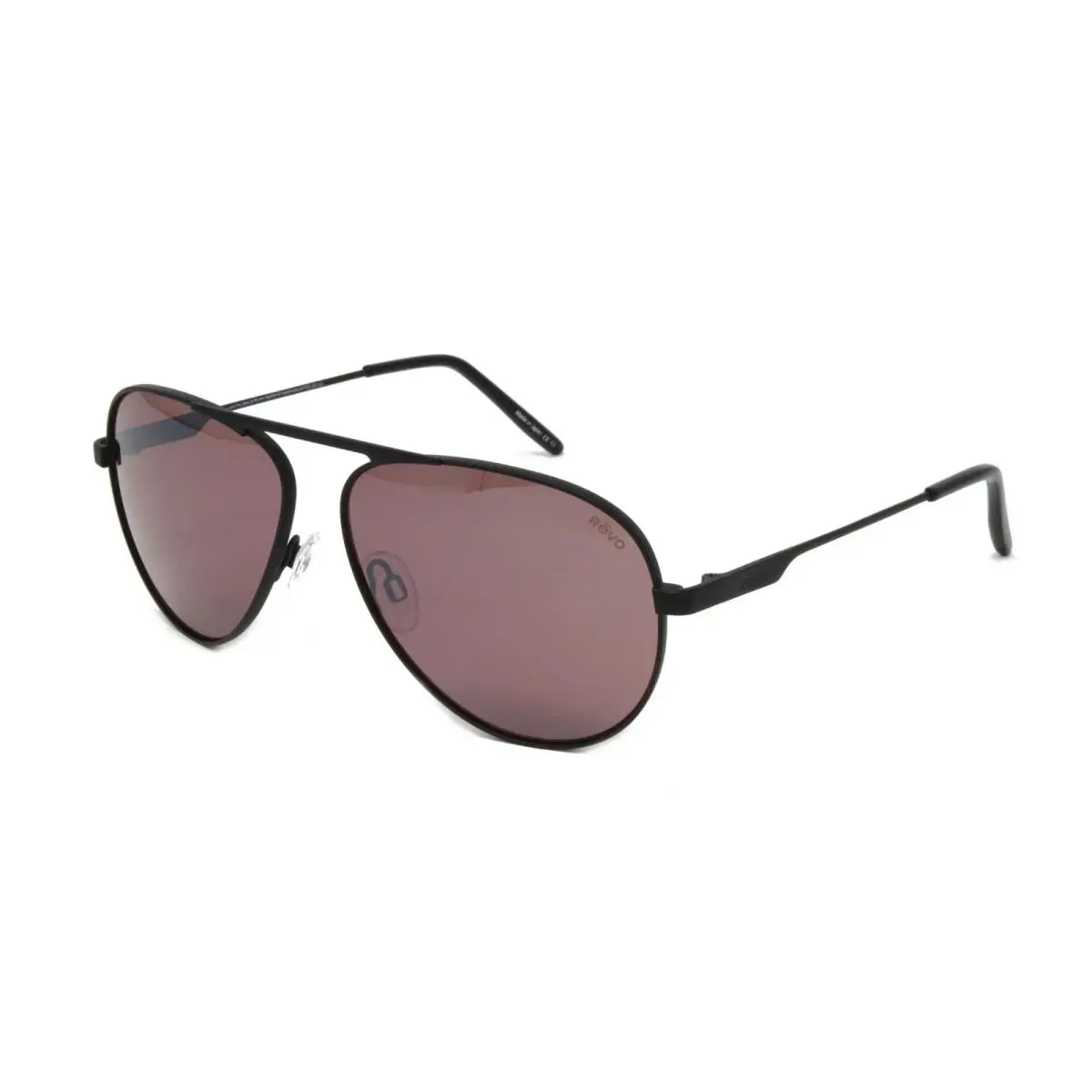 Revo Sunglasses Metro Satin Black Frame / Rose Brown Polarized Lens 60mm