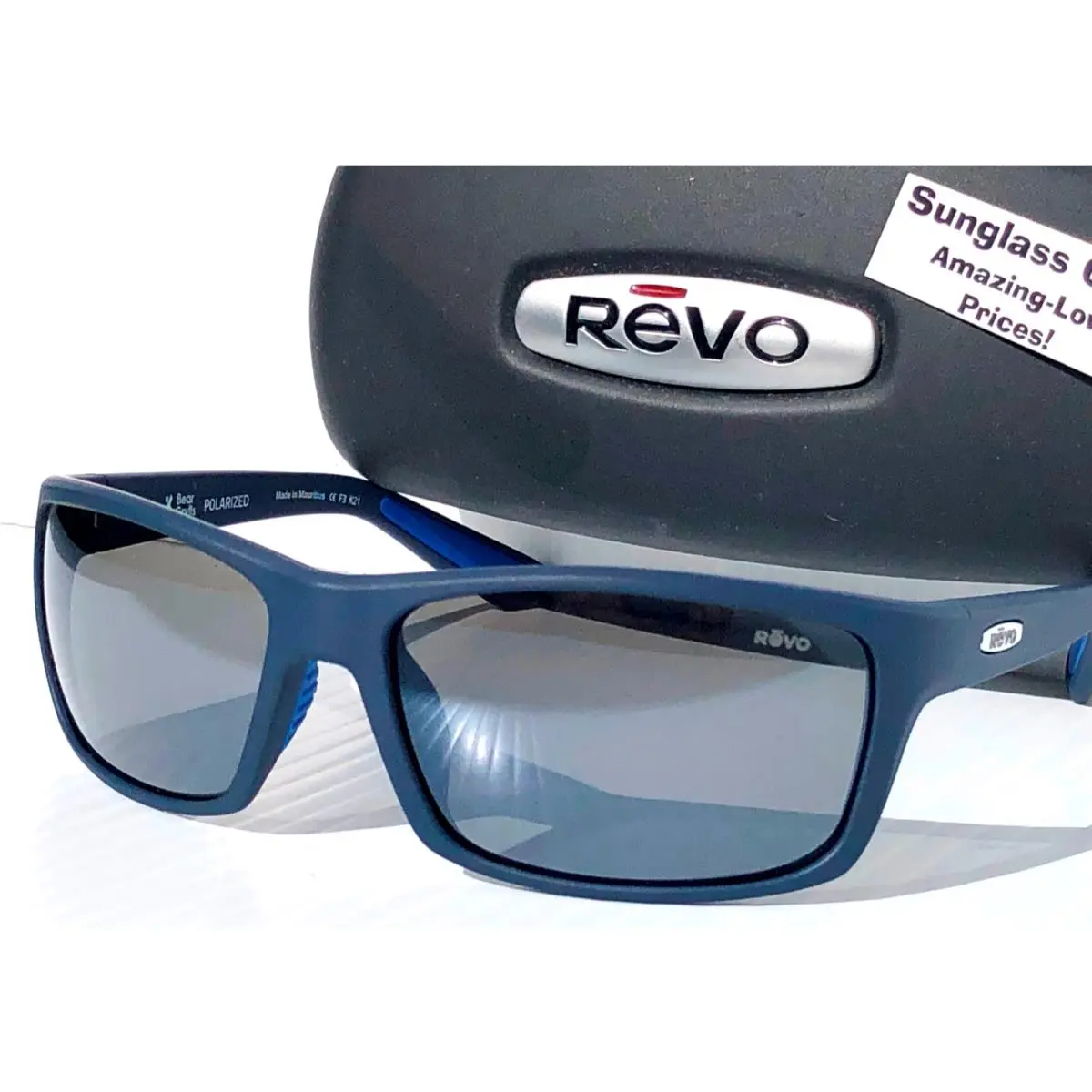 Revo Rebel Matte Blue Navy Bear Grylls Polarized Grey Lens Sunglass 1137 05 GY