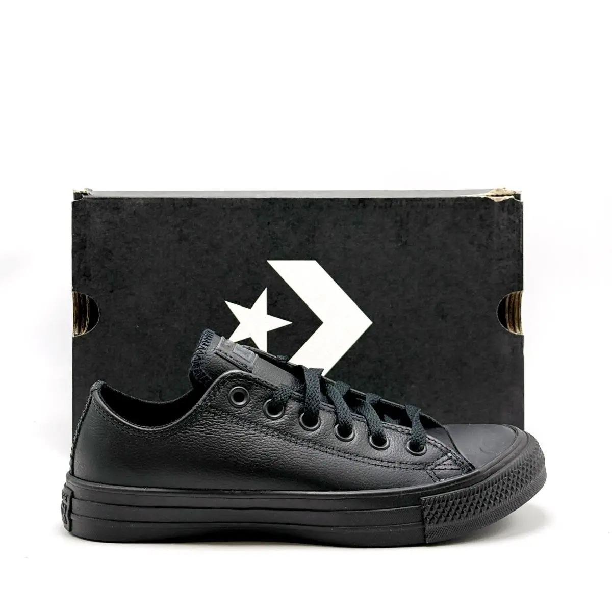 Unisex Converse Chuck Taylor All Star Low Leather Black 135253C