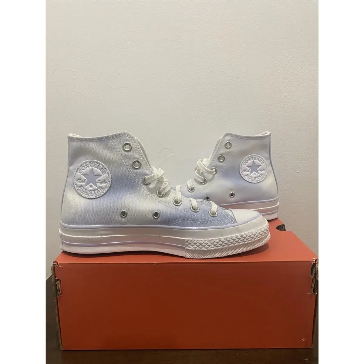 Converse Chuck 70 Hi `muted Cloud Wash` Ghost Shoe Women`s Size 7.5 572562C
