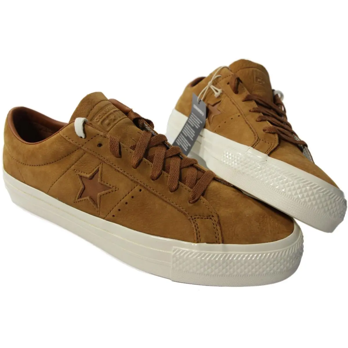 Converse One-star Pro Ox Aged Brn Leather Sneakers- 12- New- Premium Skate Shoes
