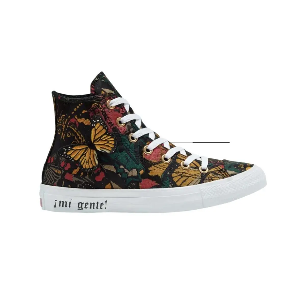 Size 5 - Converse Chuck Taylor All Star High Mi Gente Capsule - Las Mariposas