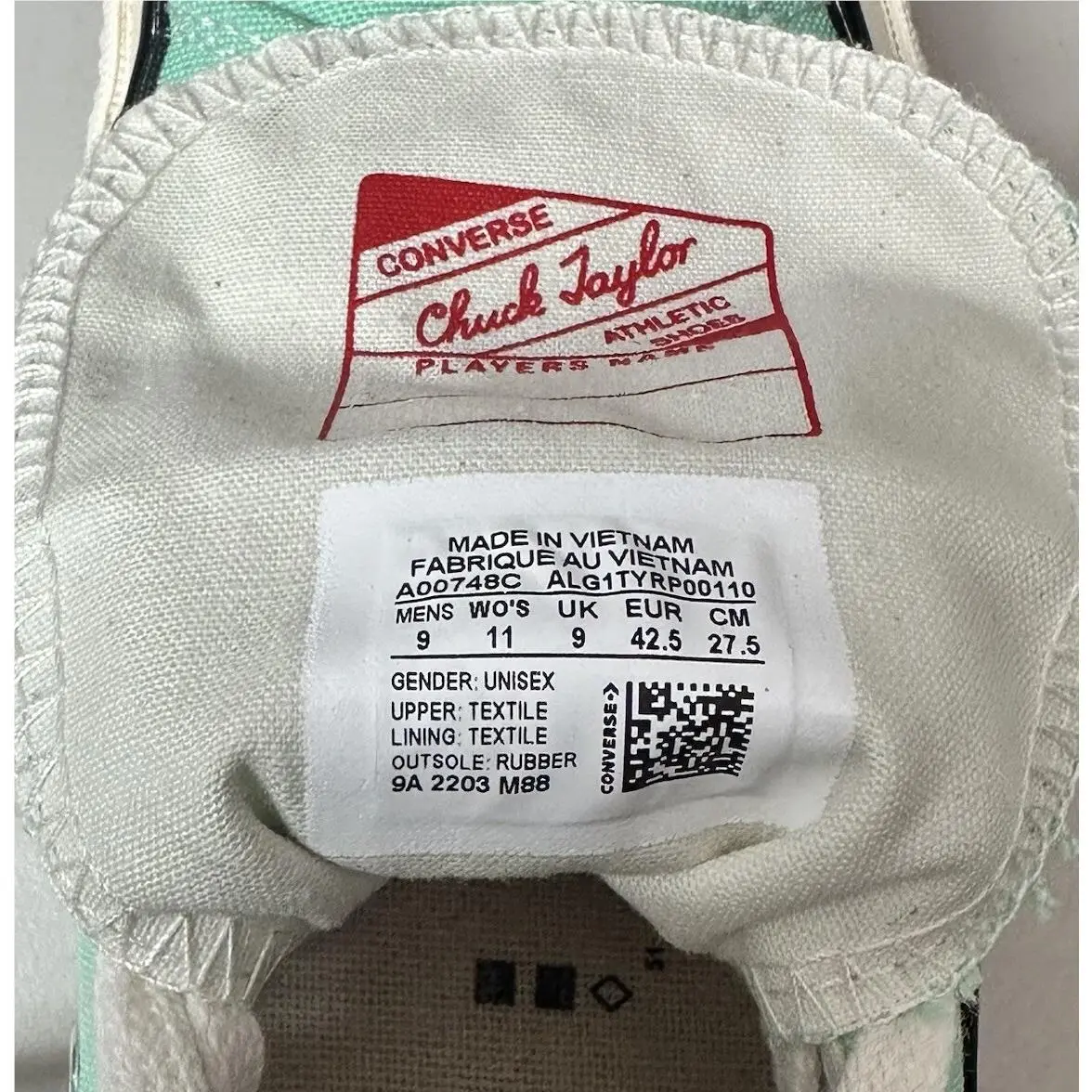 Converse shoes - Converse Chuck 70 High - Chuck High - A00748C - Green 8
