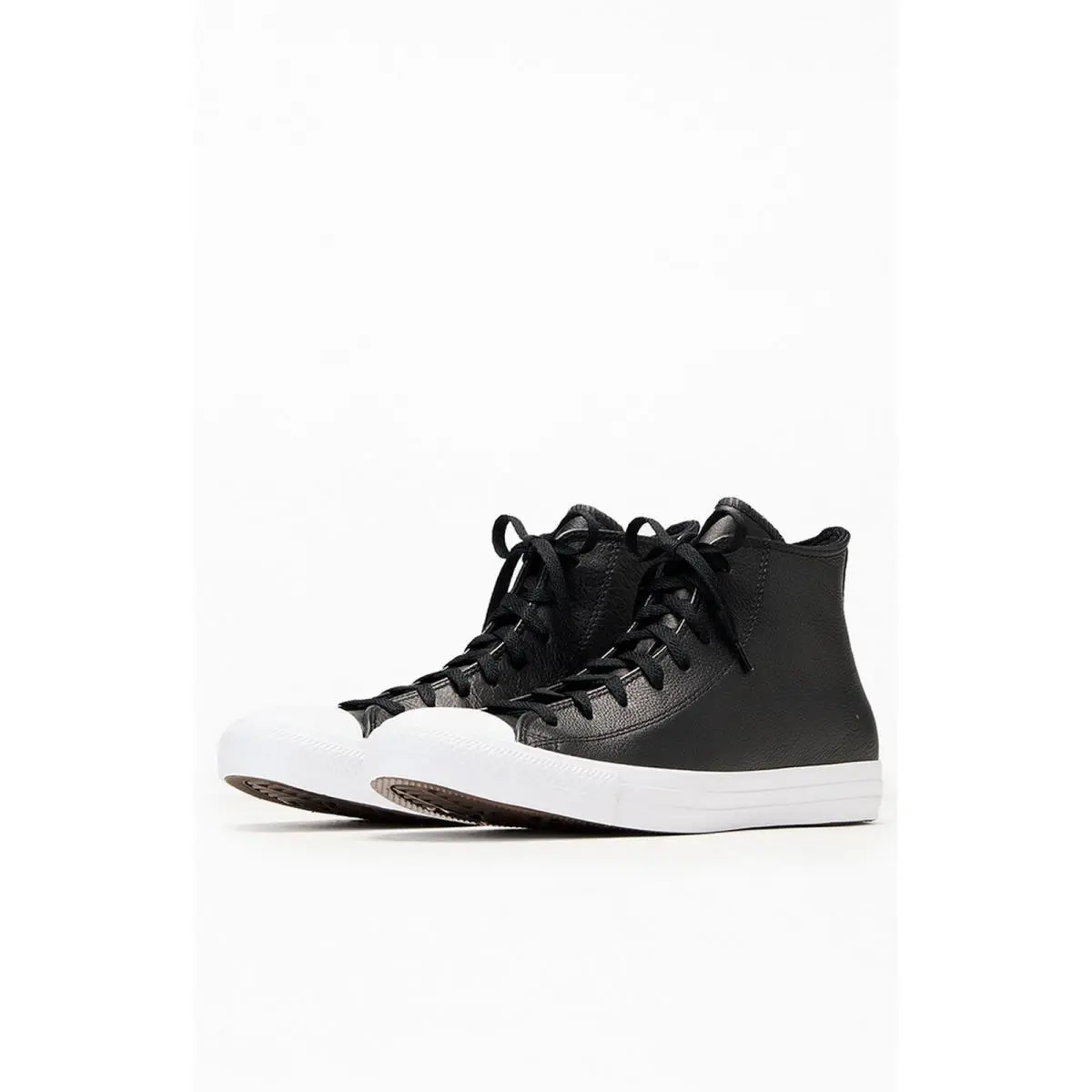 Converse Chuck Taylor Black All Star Leather High Top Shoes Womens 9