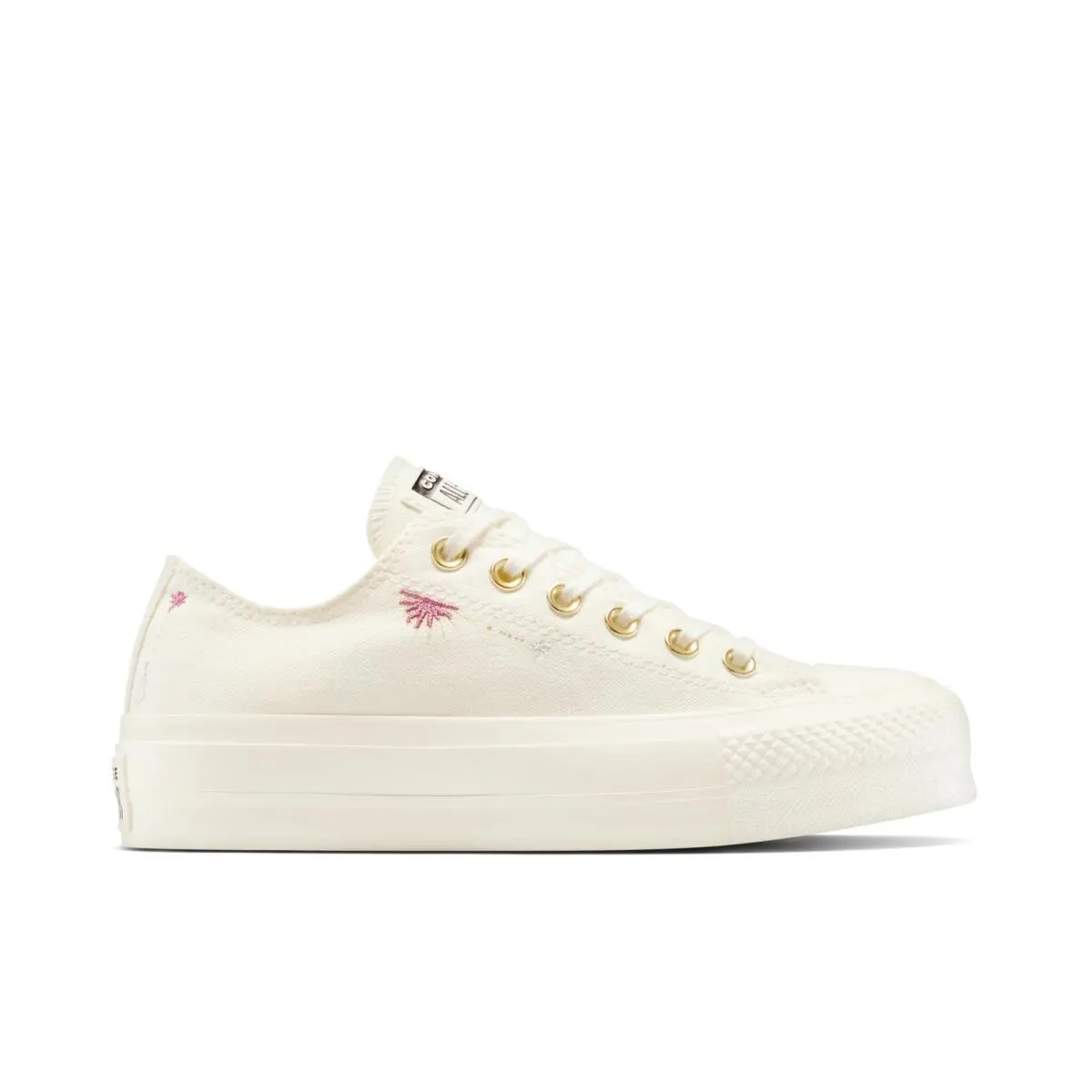 Converse Womens Chuck Taylor All Star Low-top Lift Platform Sneaker Egret/black/