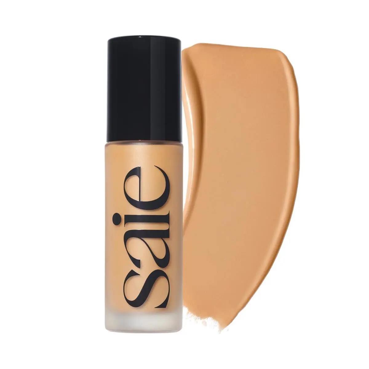 Liquid Foundation Shade 18 Medium Tan 1.01oz Dewy Glowy Saie Lightweight