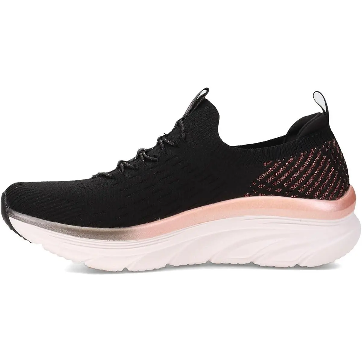 Skechers shoes - Skechers D`Lux Walker Let It Glow - 149366 BKRG - Black & Rose Gold 1