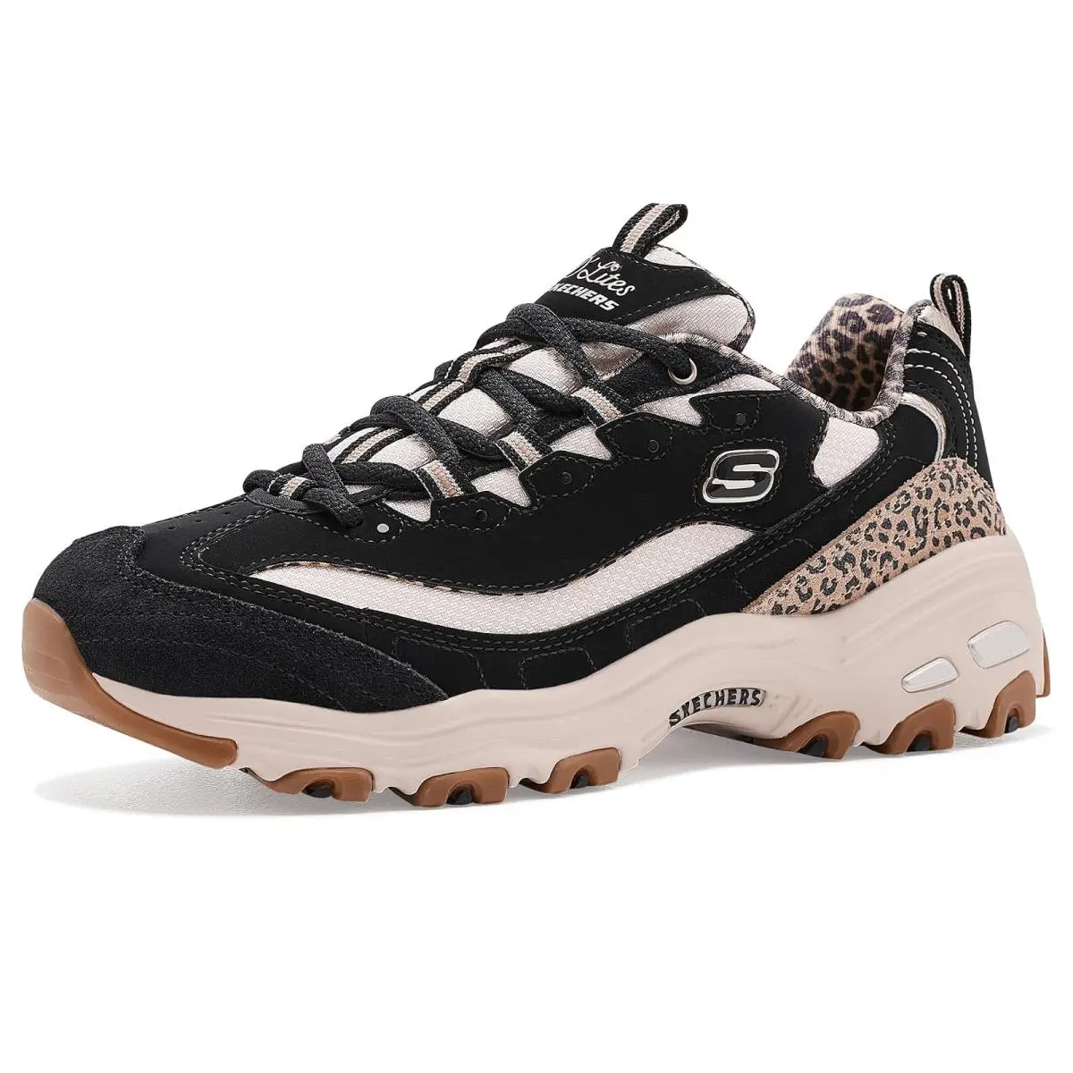 Woman`s Sneakers Athletic Shoes  D Apos Lites Black by Skechers