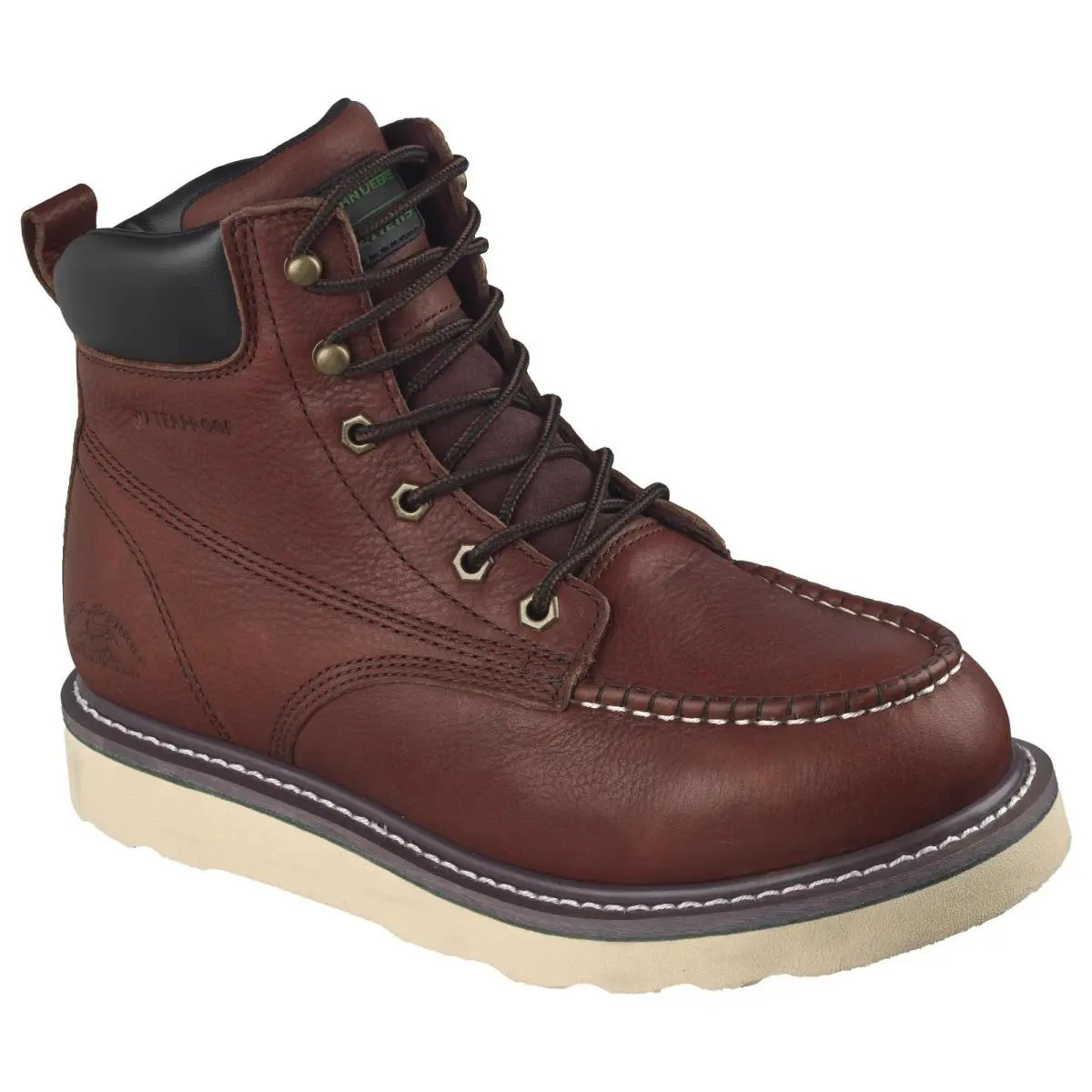 Men`s Skechers x John Deere WP Kadmiel Work Boot 256131 /rdbr Red/brown M Sizes