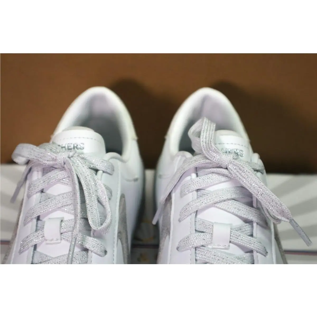 Skechers shoes - Skechers Court - Court - 185170/WSL - White/Silver 8