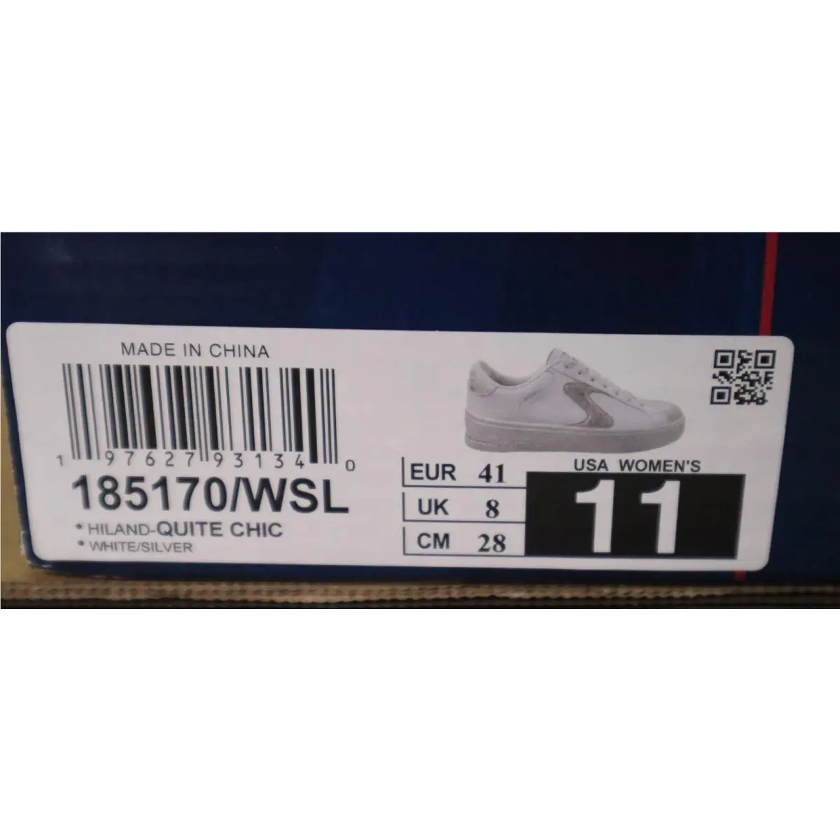 Skechers shoes - Skechers Court - Court - 185170/WSL - White/Silver 12