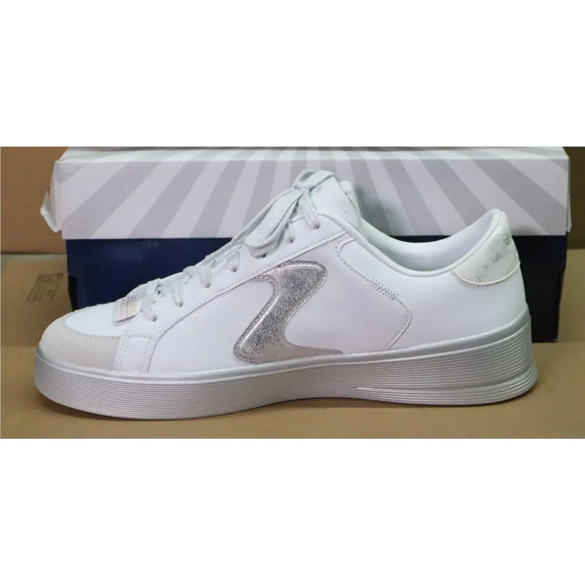 Skechers shoes - Skechers Court - Court - 185170/WSL - White/Silver 2