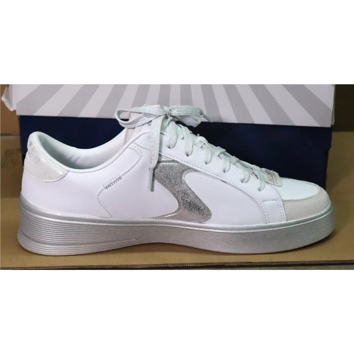 Skechers shoes - Skechers Court - Court - 185170/WSL - White/Silver 3