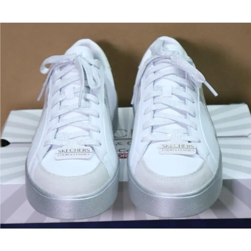 Skechers shoes - Skechers Court - Court - 185170/WSL - White/Silver 5