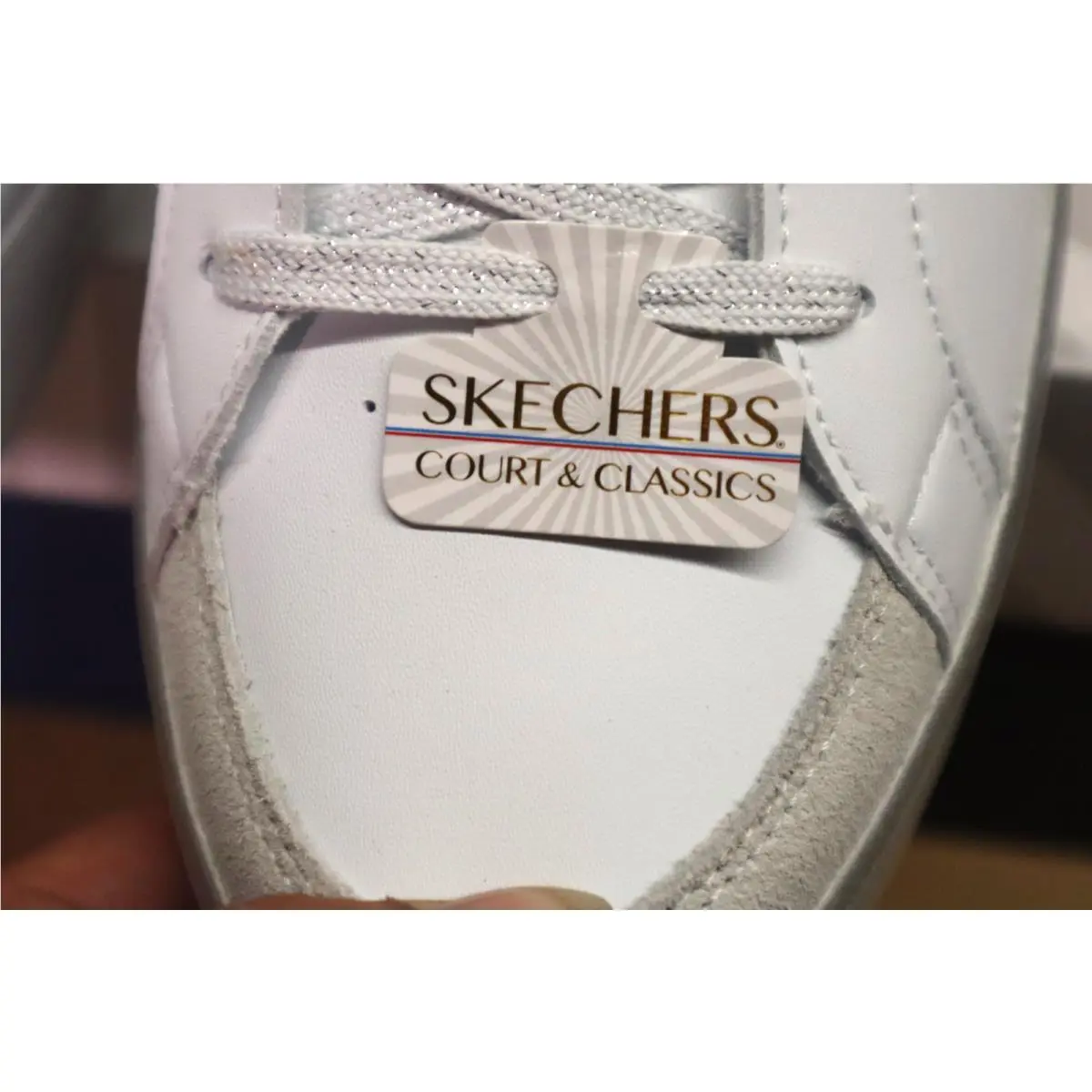 Skechers shoes - Skechers Court - Court - 185170/WSL - White/Silver 7