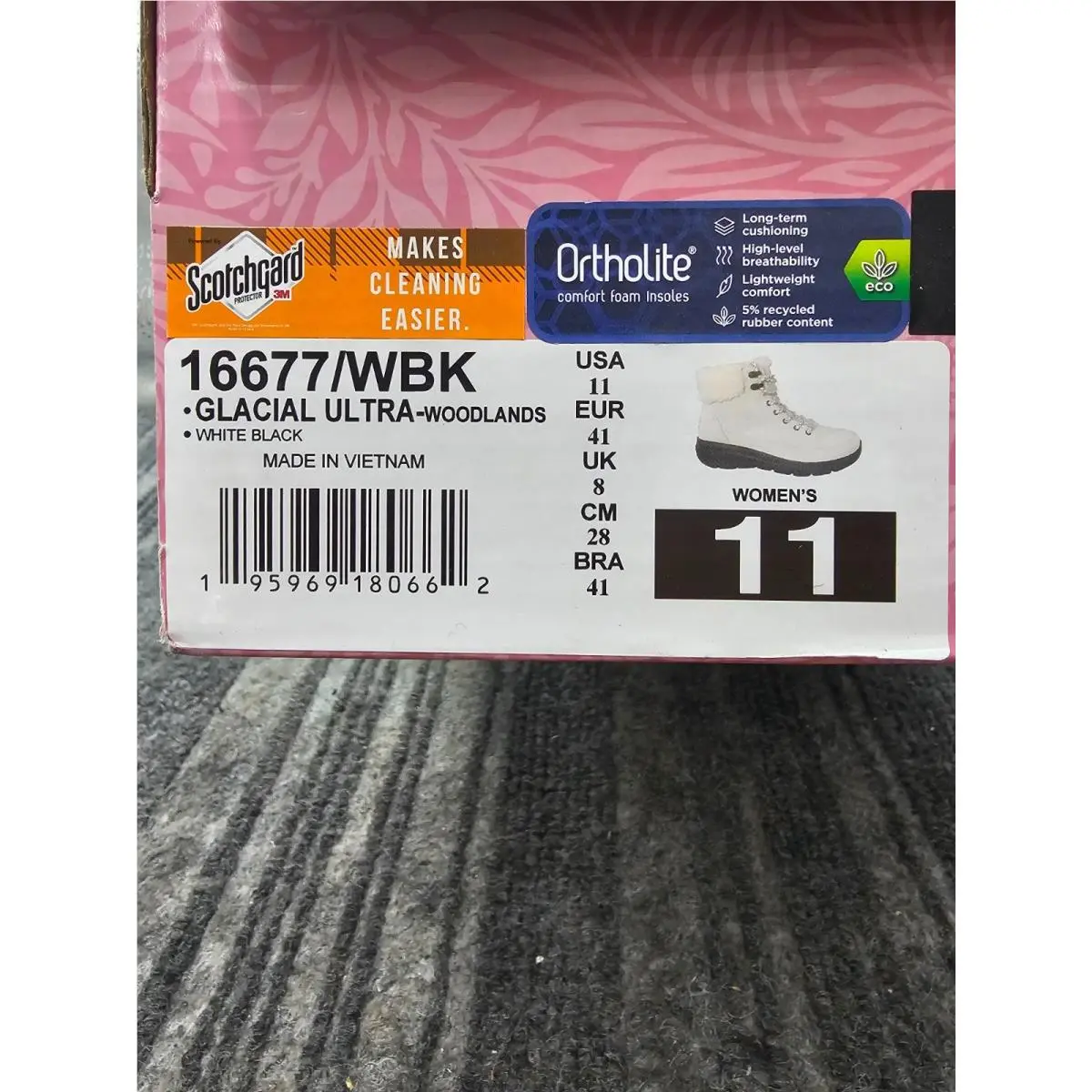 Skechers shoes - Glacial Ultra - Glacial Ultra - 16677/WBK - White Black (UPC: 195969180662) 2