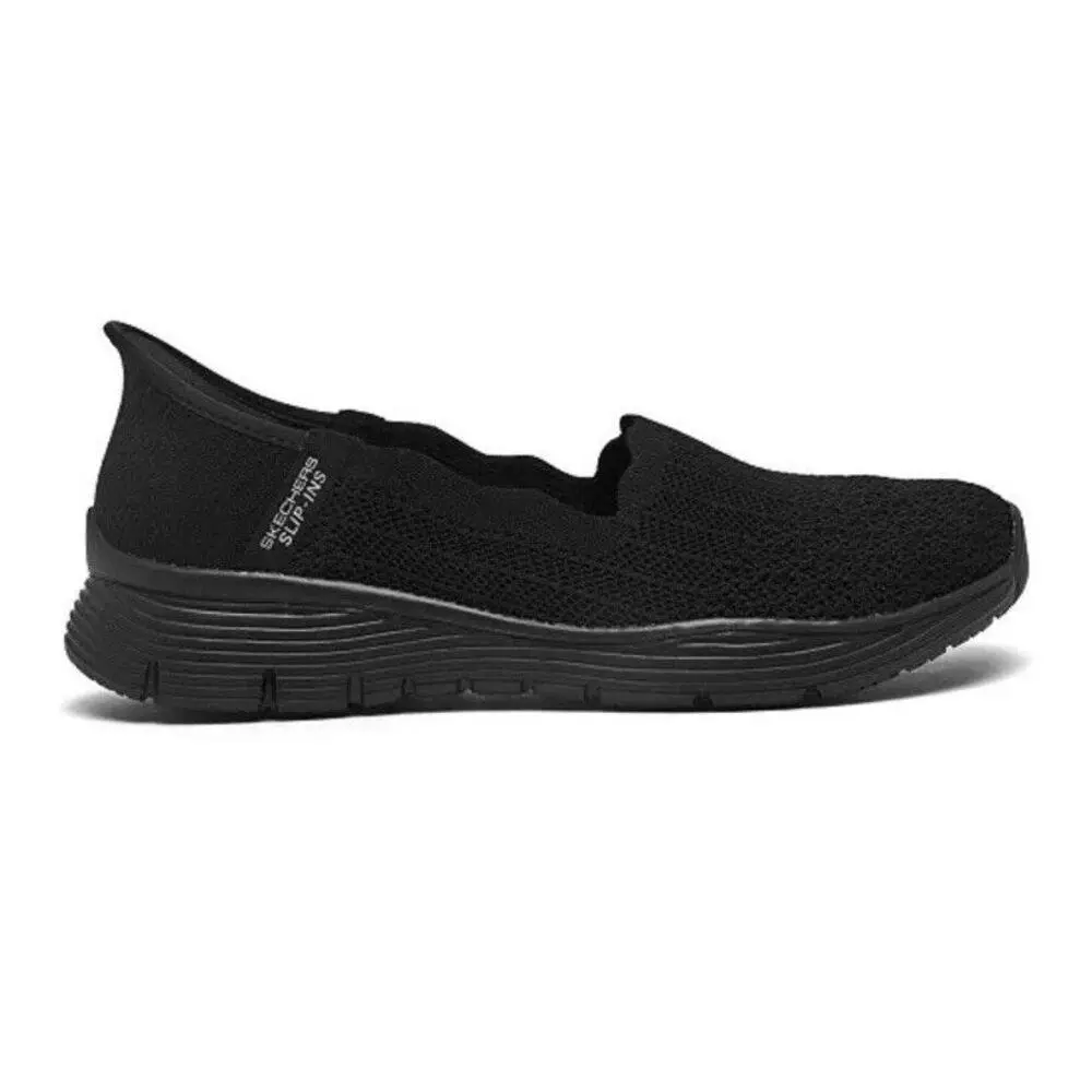 Skechers Slip-ins Seager Washable Shoes Women Size 7 Black Hands Free Comfort